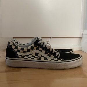 Vans Primary Check Old Skool Black and White Shoes